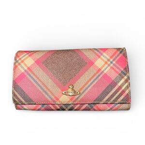 Vivienne Westwood Plaid Long Wallet